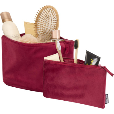 Logotrade promotional gift image of: Swift GRS recycled velvet toiletry bag set