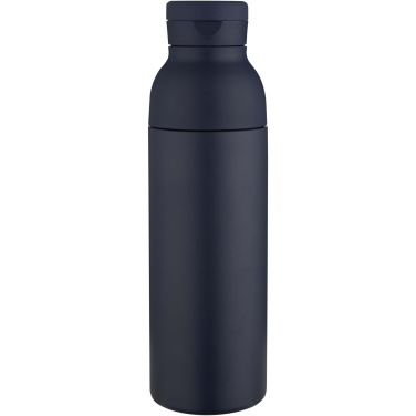 Logo trade promotional giveaway photo of: Illuminate 650 ml RCS recycled double wall stainless steel water bottle with 3-piece lid set