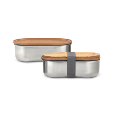Logo trade promotional giveaway photo of: Black+Blum Stainless Steel Double Bento Box