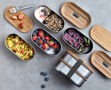 Logotrade promotional giveaways photo of: Black+Blum Stainless Steel Double Bento Box