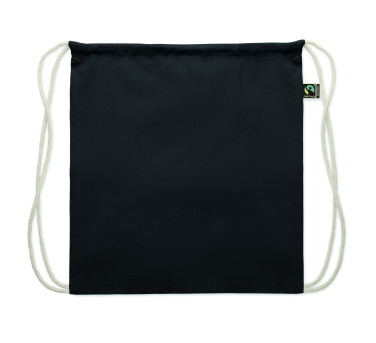 Logotrade promotional item picture of: Drawstring bag Fairtrade 180gr