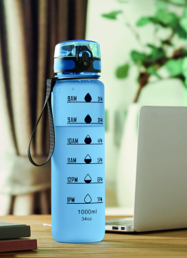 Logo trade promotional giveaways picture of: Sports water bottle RPET 1L