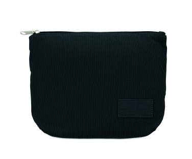 Logo trade promotional merchandise picture of: Corduroy cosmetic bag