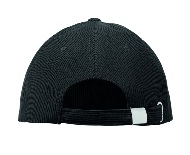 Logo trade promotional products image of: Corduroy 5 panel baseball cap