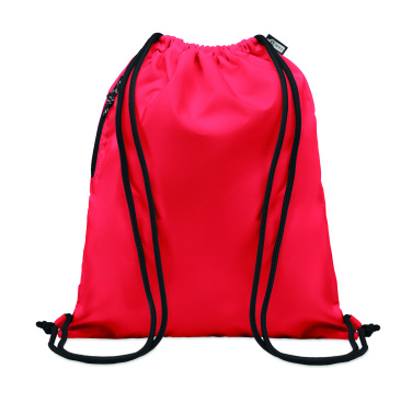 Logo trade promotional merchandise picture of: Large drawstring bag 300D RPET