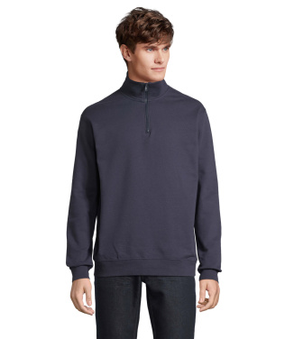 Logo trade promotional gift photo of: CONRAD Sweat Zip Collar