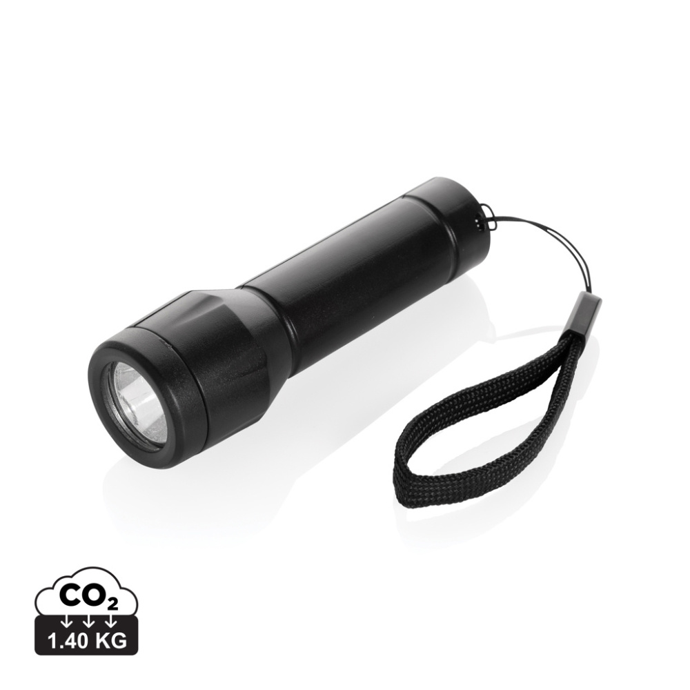 Logotrade promotional products photo of: Flara RSC recycled plastic USB-rechargeable torch