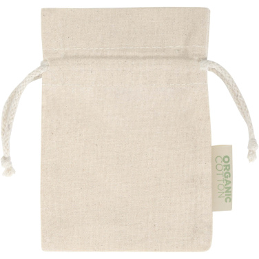 Logo trade promotional merchandise picture of: Odisha 140 g/m² OCS organic gift bag - 15 x 10 cm