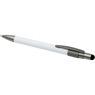 Logo trade advertising products picture of: Rill RCS recycled ballpoint pen with stylus and fidget spinner (black ink)