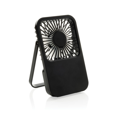 Logotrade corporate gift image of: Aervina RCS recycled plastic re-chargeable desk fan
