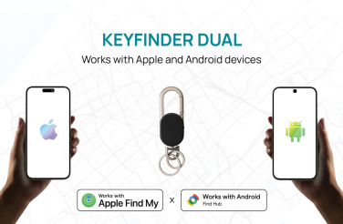 Logo trade advertising products image of: Keyfinder Dual keychain with worldwide locating