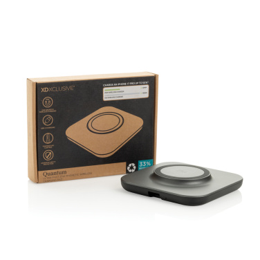 Logo trade promotional merchandise image of: Quantum ultra-fast 25W magnetic wireless charging pad