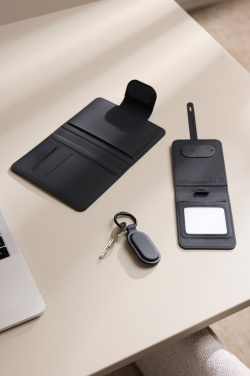 Logo trade promotional merchandise picture of: VINGA Baltimore RCS Passport Cover With Finder Dual