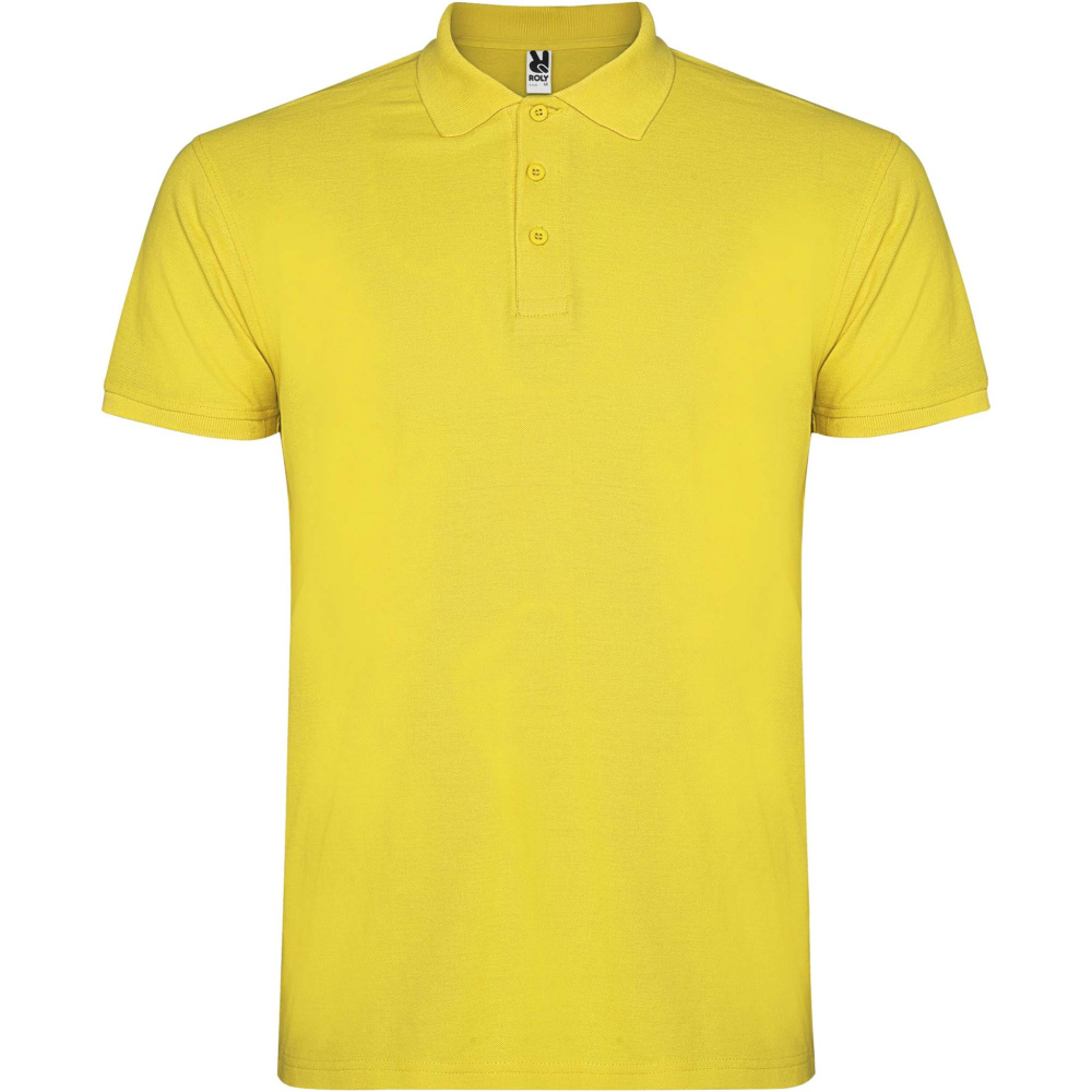 Logo trade promotional giveaways picture of: Star short sleeve men's polo