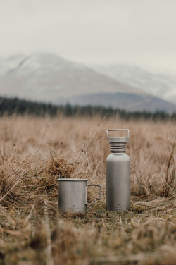 Logo trade promotional items image of: Nordic Drift Trail Ultra Light Titanium 600ml Water Bottle
