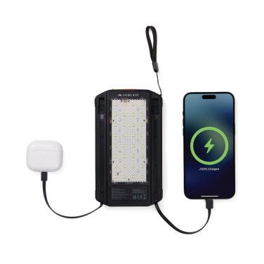 Logotrade promotional gift picture of: Nordic Drift Titan 10.000mAh solar powerbank with 3 panels