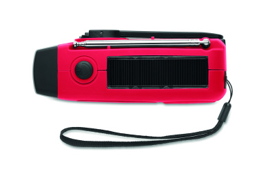 Logotrade promotional item image of: Portable radio SOS with LED torch