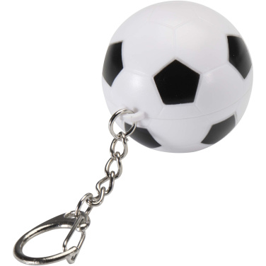 Logo trade promotional merchandise image of: Rami football-shaped vanilla lip balm with SPF 15 and keychain