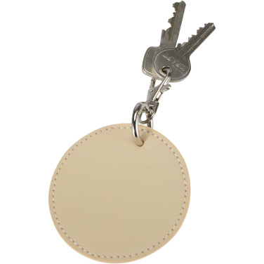 Logotrade advertising products photo of: Resi Plus GRS recycled round charm keychain