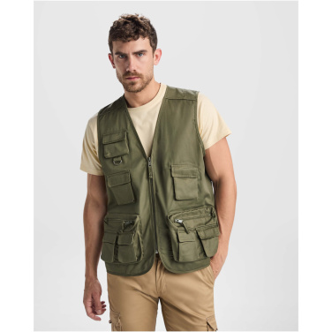 Logo trade corporate gifts picture of: Venera 200 g/m2 v-neck multi-pocket workwear vest
