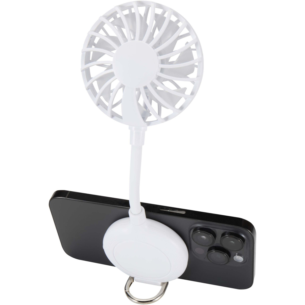 Logo trade promotional items picture of: Ventio recycled plastic magnetic portable fan