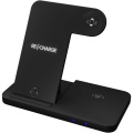 SCX.design W28 3-in-1 wireless charging base with phone stand, Black