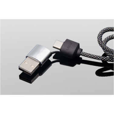 Logo trade promotional items image of: SCX.design C33 60W Type-C charging cable with dual light-up logo 