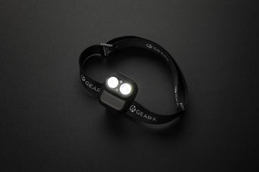 Logo trade promotional merchandise photo of: Gear X RCS rPlastic head torch with motion sensor