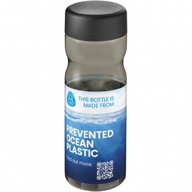Logo trade reklaamkingituse pilt: H2O Active® Eco Base 650 ml keeratava korgiga veepudel