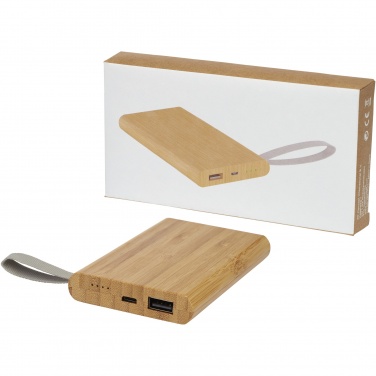 Logo trade reklaamtoote pilt: Tulda 5000 mAh bambusest akupank
