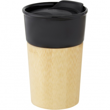 Logotrade reklaamtoote foto: Pereira 320 ml portselanist kruus bambusest välisseinaga