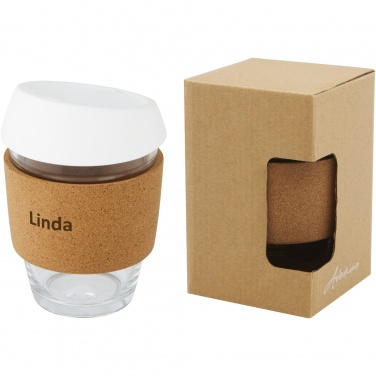 Logotrade firmakingitused pilt: Lidan 360 ml borosilikaatklaasist termotops silikoonkaanega