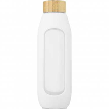 Logotrade meene foto: Tidan 600 ml borosilikaatklaasist pudel silikoonkäepidemega