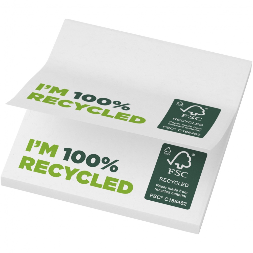 Logotrade meened pilt: Sticky-Mate® taaskasutatud märkmepaberid 75 x 75 mm