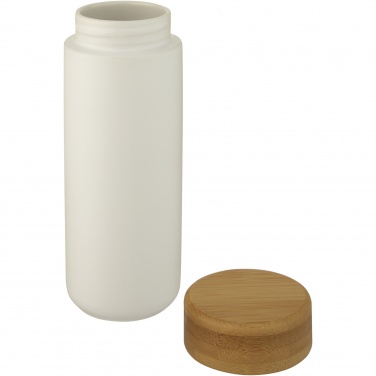 Logotrade firmakingi foto: Lumi 300 ml keraamiline termoskruus bambusest kaanega