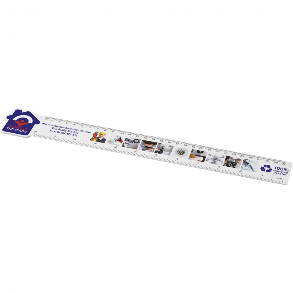 Logotrade firmakingid pilt: Tait 30cm majakujuline taaskasutatud plastikust joonlaud