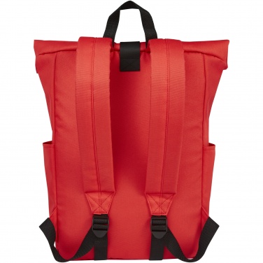 Logo trade reklaamkingi pilt: Byron 15,6" GRS RPET rull-top seljakott 18L