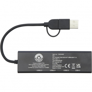 Logotrade meened pilt: Rise RCS-i taaskasutatud alumiiniumist USB 2.0 jaotur