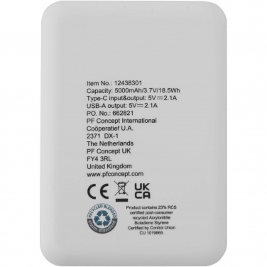 Logo trade meene pilt: Asama 5000 mAh Type-C taaskasutatud plastist akupank