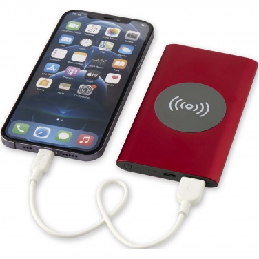 Logotrade reklaamkingitused pilt: Juice 4000 mAh Type-C taaskasutatud alumiiniumist juhtmevaba toitepank 