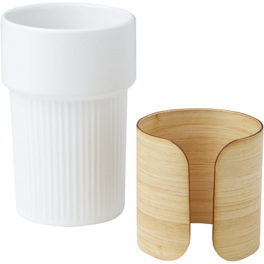 Logo trade reklaamtoote pilt: Termostass Fika 340 ml bambuskattega