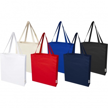 Logo trade firmakingituse pilt: Madras 140 g/m² GRS-i taaskasutatud puuvillast kandekott