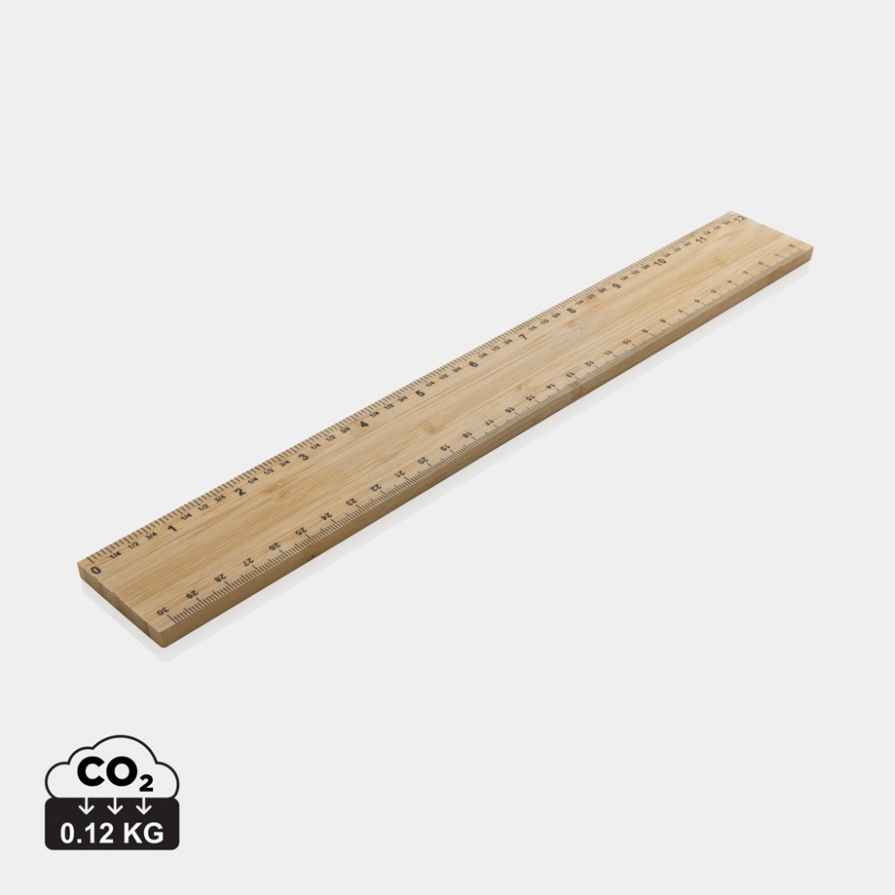 Logotrade reklaamkingitused pilt: Timbersoni eriti paks 30 cm kahepoolne bambusest joonlaud