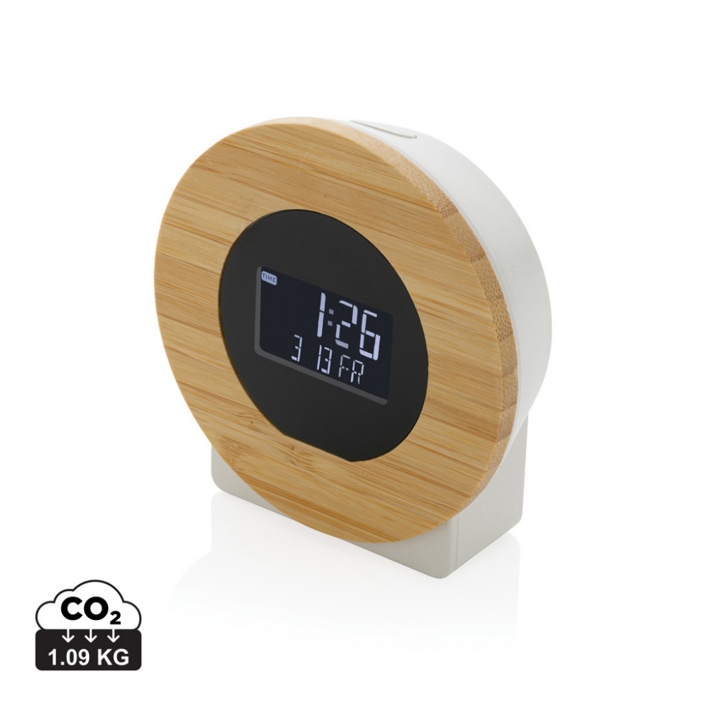 Logotrade firmakingid pilt: Utah RCS rplastist ja bambusest LCD lauakell