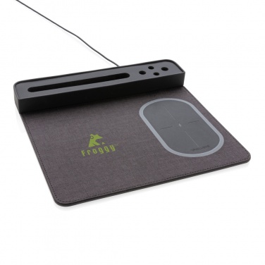 Logotrade ärikingi foto: Air hiirematt 5W juhtmevaba laadimise ja USB-ga
