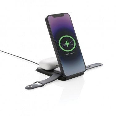Logotrade firmakingi foto: Swiss Peak RCS rPU 15W kolm-ühes magnetiline juhtmevaba laadija