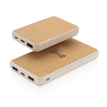 Logo trade ärikingid foto: Korgi- ja nisukõrrega 8000 mAh 5W juhtmevaba akupank