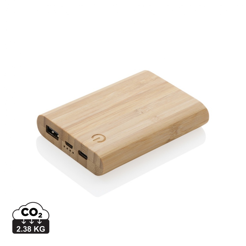 Logotrade reklaamkingid pilt: Bambusest 5000 mAh akupank