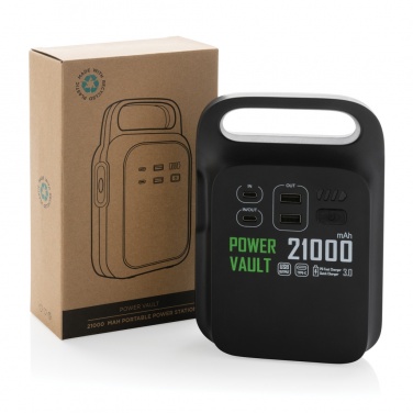 Logo trade reklaamkingituse pilt: Power Vault RCS rplastic 21000 mAh kaasaskantav elektrijaam