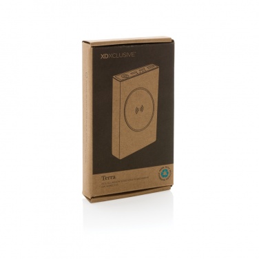 Logotrade reklaamkingitused pilt: Terra RCS taaskasutatud alumiiniumist 5000 mAh akupank 5W juhtmevaba